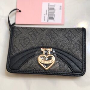 Juicy Couture Liquorice Precious Moments Elongated Bifold Wallet NWT
